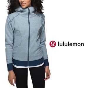 Lululemon On The Daily Hoodie Heathered Poseidon / Heathered Denim Poseidon - 2